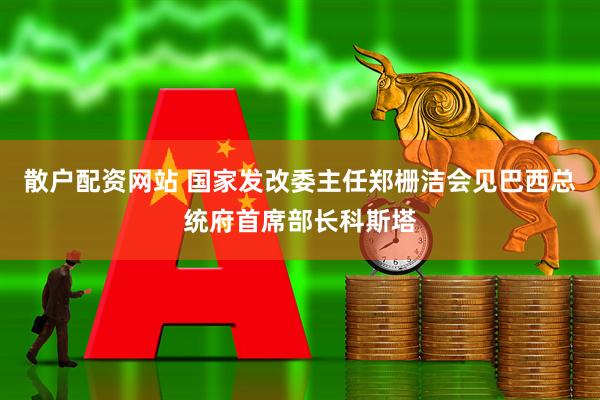 散户配资网站 国家发改委主任郑栅洁会见巴西总统府首席部长科斯塔
